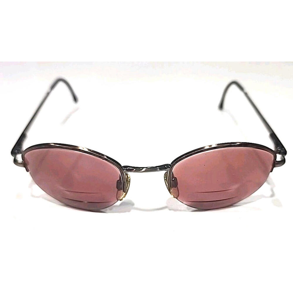 Emporio Armani 080 1021 No Lenses Small Brown Oval Eyeglasses Frame 49-21 135 - Picture 2 of 8